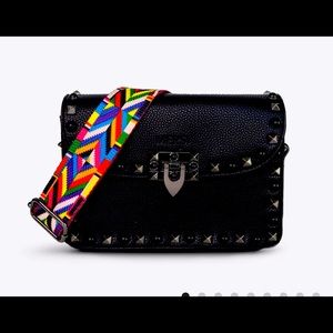 NWT MERSI Crossbody bag. Black Vegan Leather.